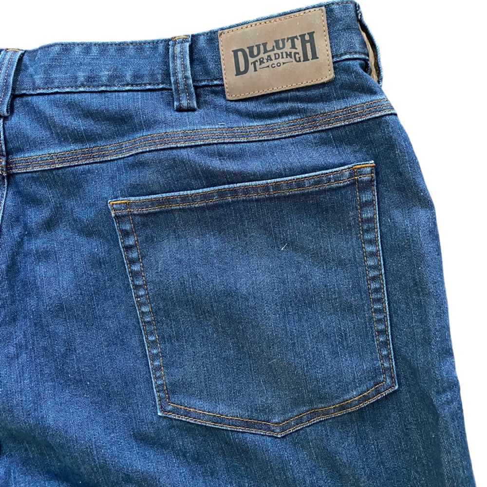 Duluth men’s flex ballroom relaxed fit blue jean shorts size 40 - Picture 3 of 5